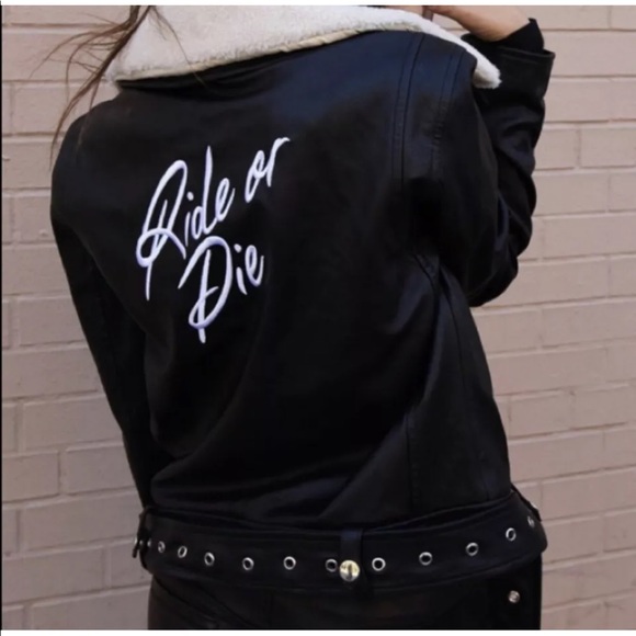 Leather Moto Jacket - Picture 5 of 6